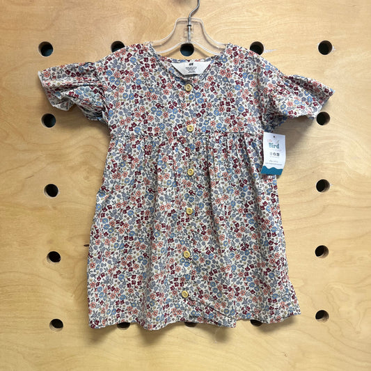 Floral Button Dress