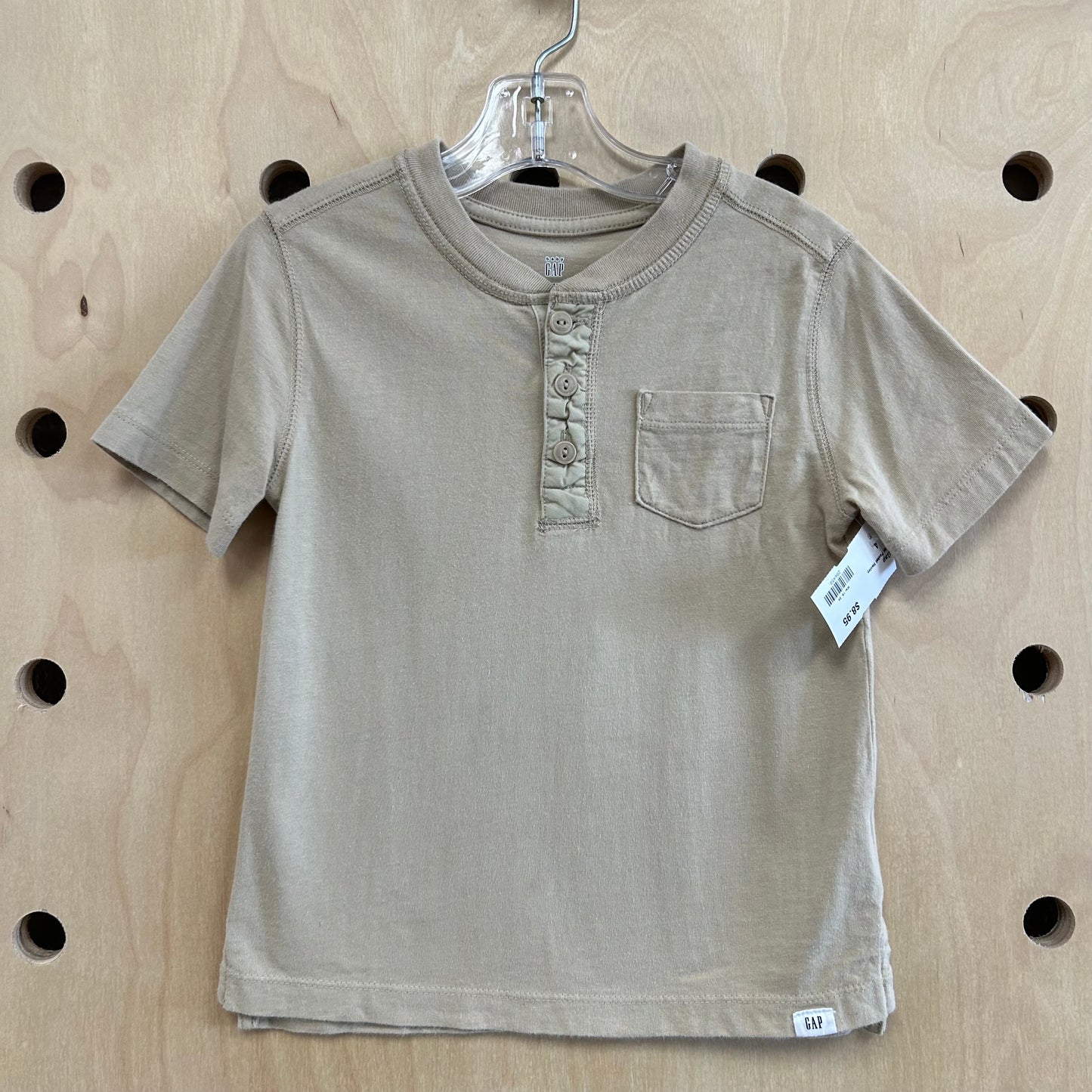 Tan Pocket Henley