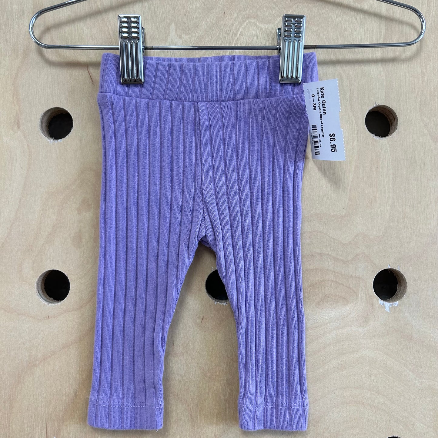 Lavender Organic Ribbed Leggings