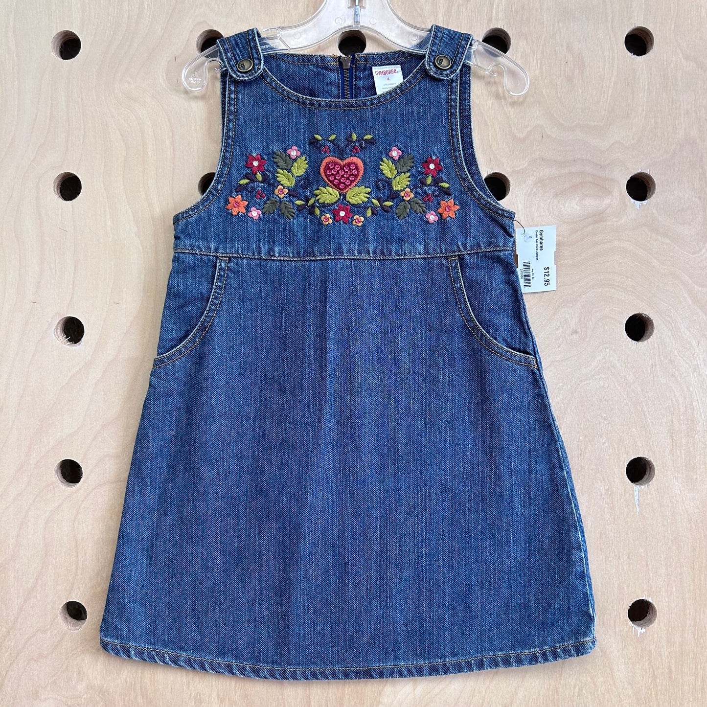 Denim Fall Floral Jumper