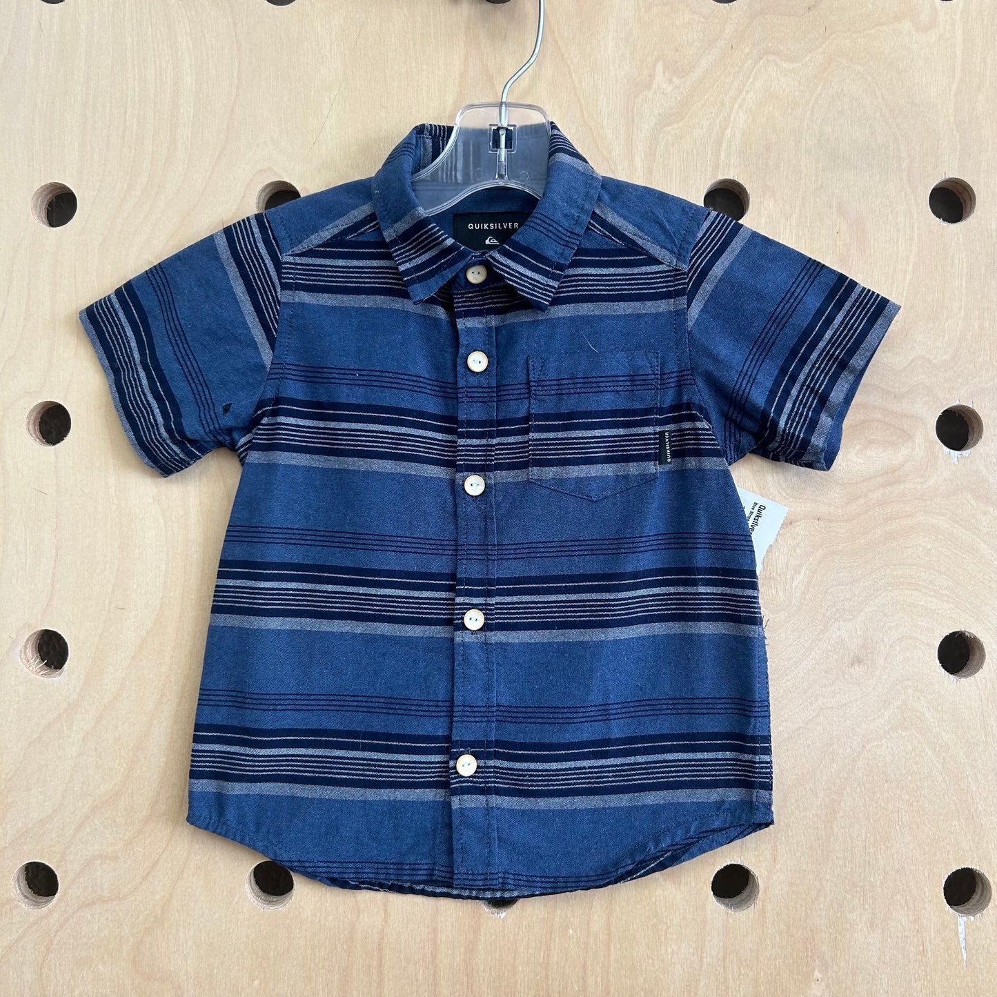Blue Striped Button Up