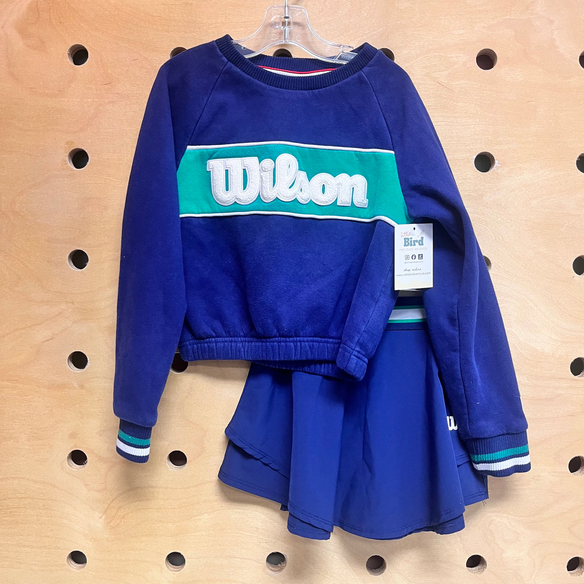Blue/Green Tennis Outfit