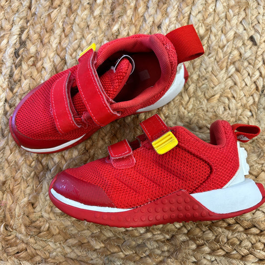 Red Lego Velcro Sneakers