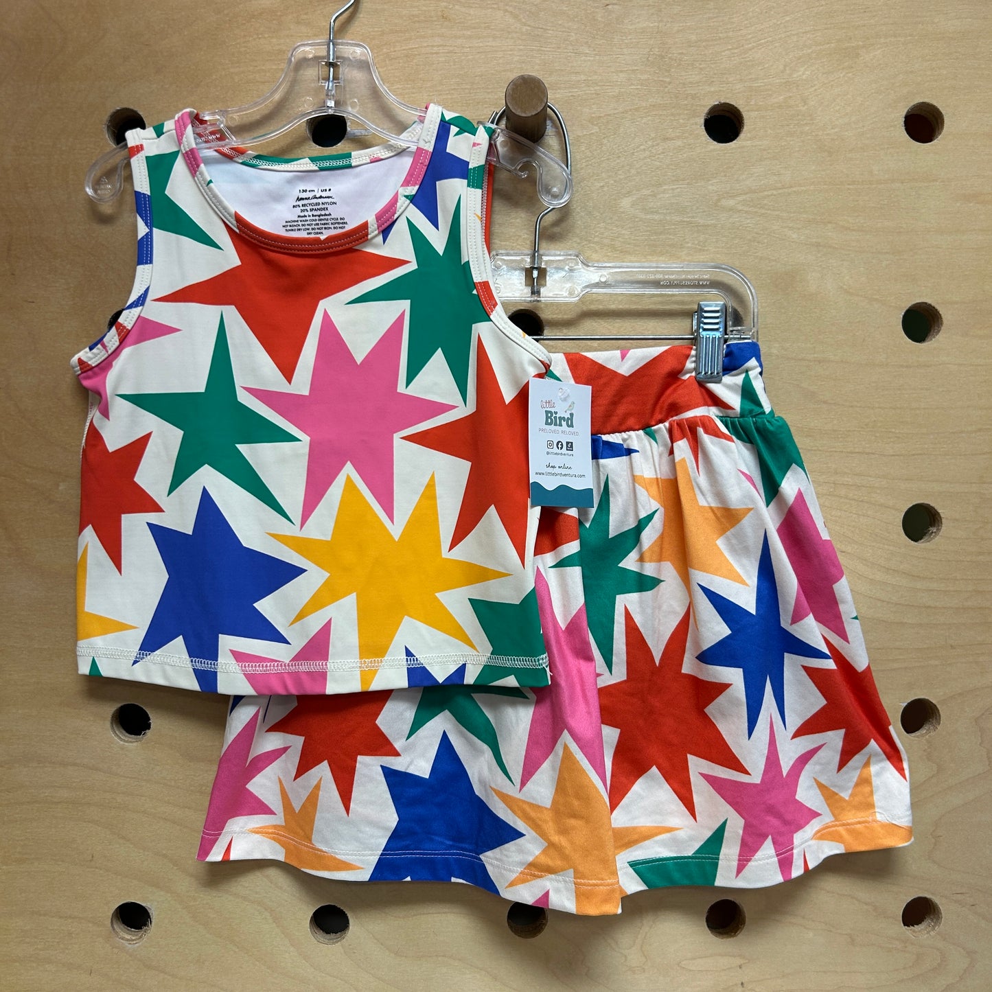Colorful Starbursts Athletic Tank/Skort