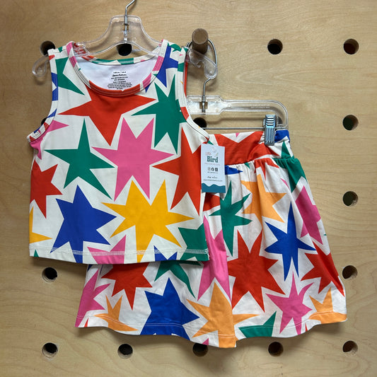 Colorful Starbursts Athletic Tank/Skort