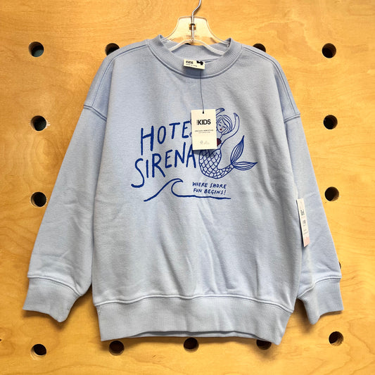 Blue 'Hotel Sirena' Mermaid Pullover NEW!