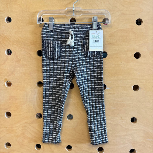 Grey/White Knit Leggings