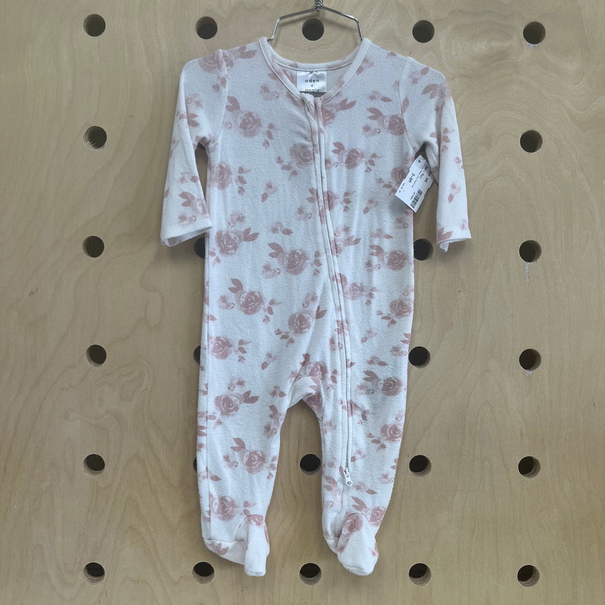 White Rose Zip Footies