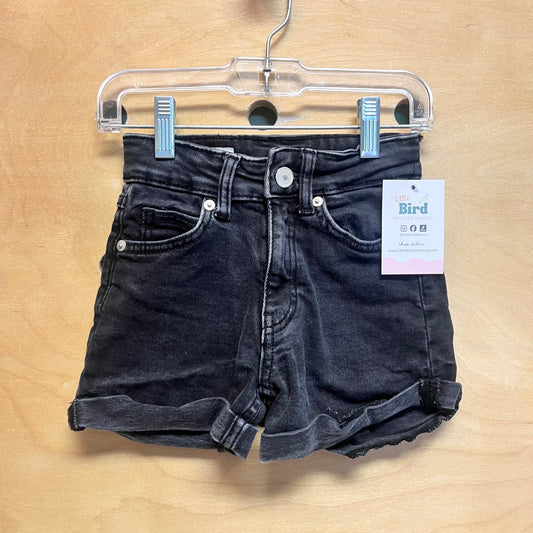 Black High Waisted Denim Shorts