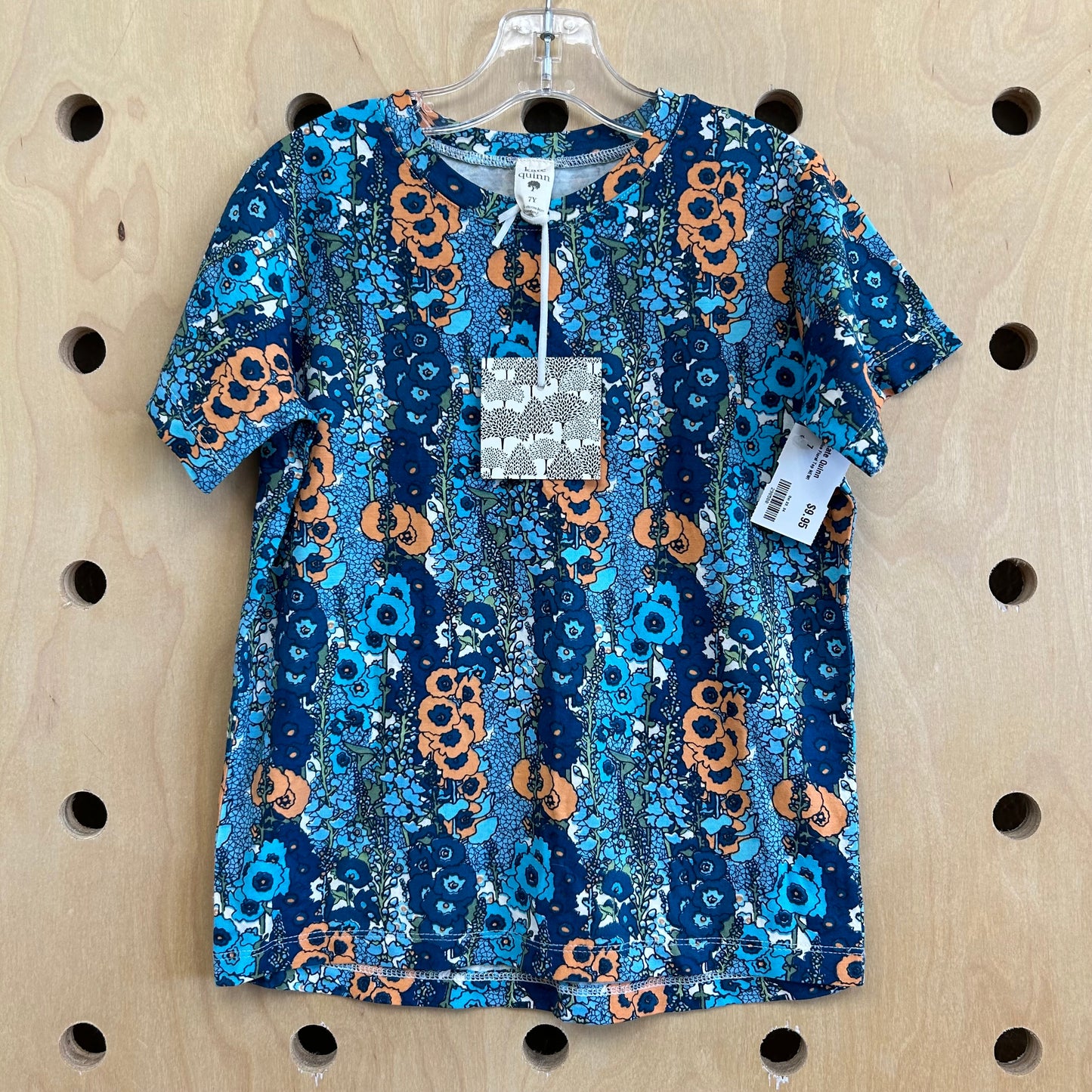 Blue Floral Top NEW!