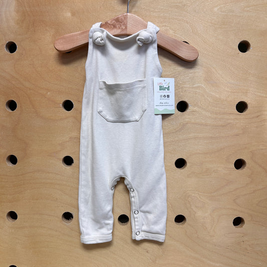 Organic Cream Pocket Romper