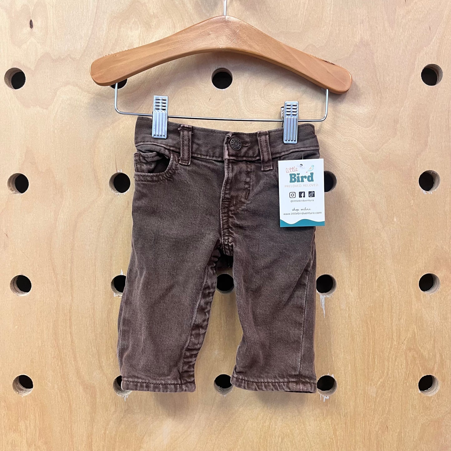 Brown My First Loose Denim