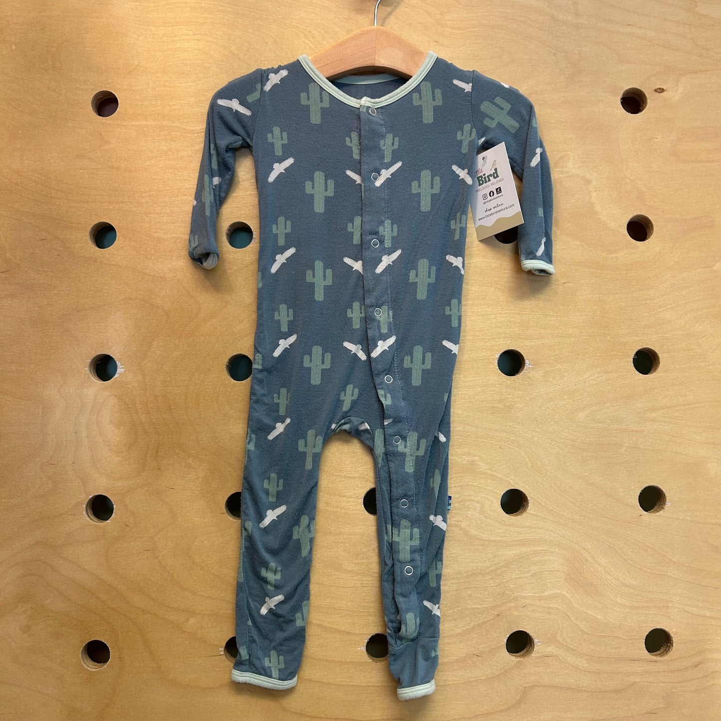 Blue Bamboo Cacti Romper