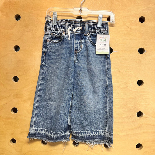 Baggy Pull On Denim Pants
