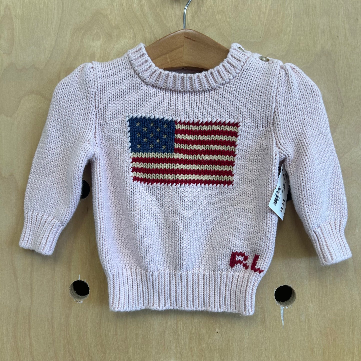 Pink American Flag Sweater