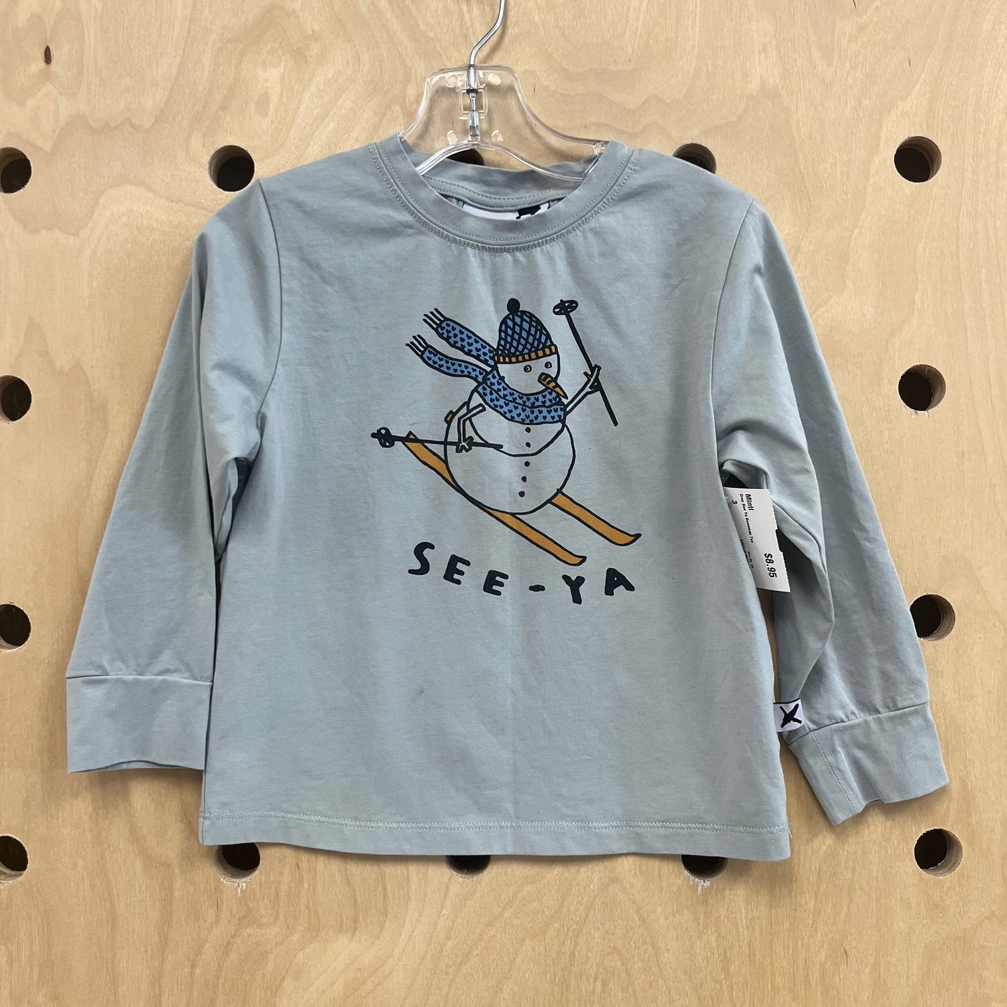Grey See Ya Snowman Tee