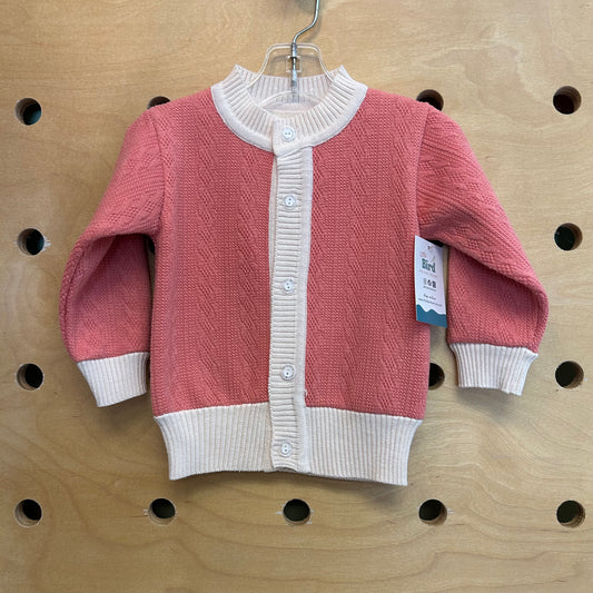 Pink/Cream Cardigan