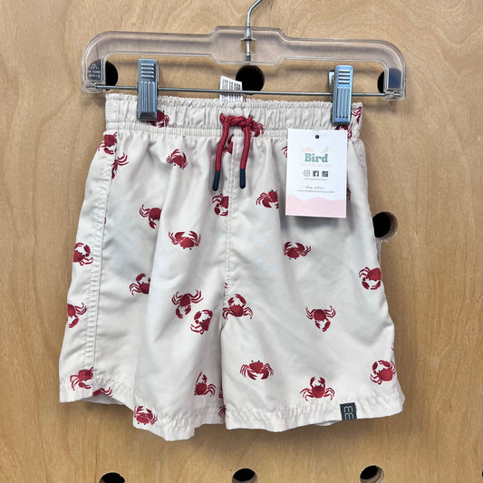 Cream Crab Swim Trunks