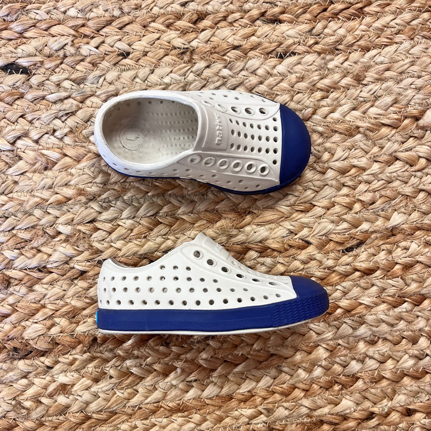Creme & Navy Jefferson Slip-Ons
