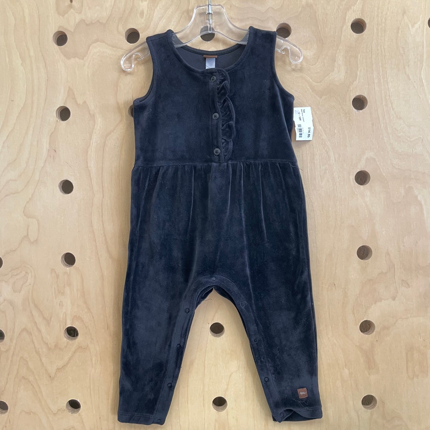 Black Velour Jumpsuit