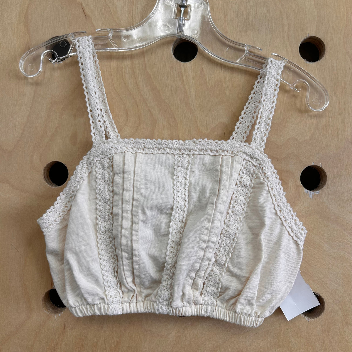 Cream Cropped Tank