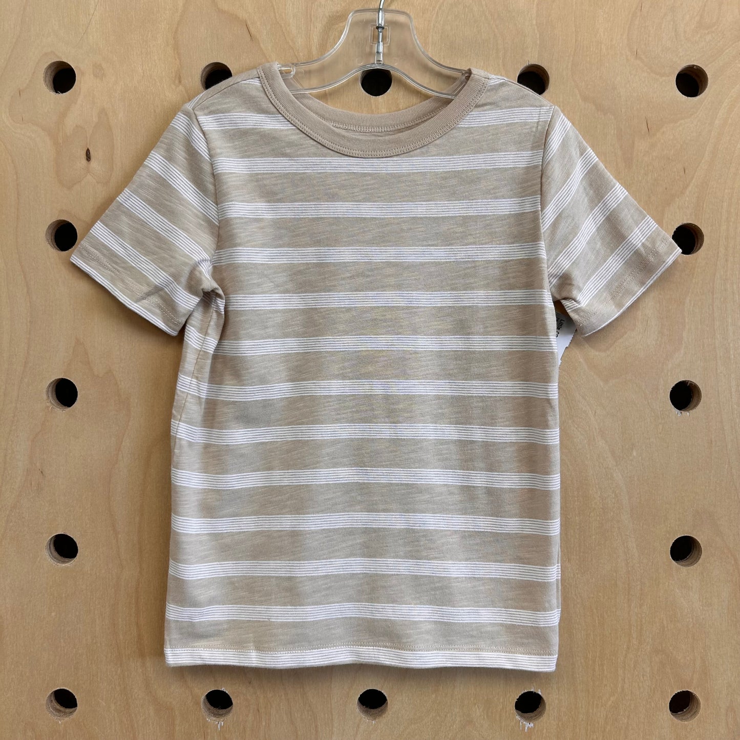 Tan Striped Tee