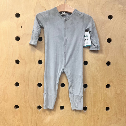 Grey Bamboo Snap Romper