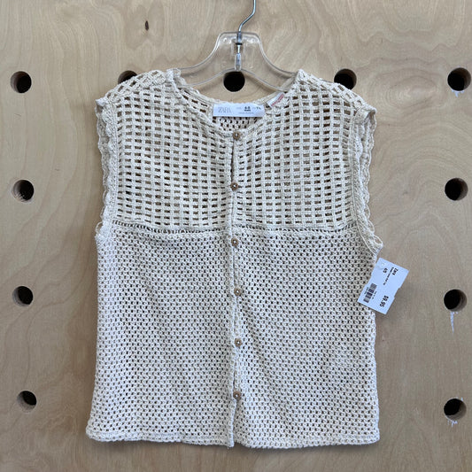 Cream Loose Knit Top