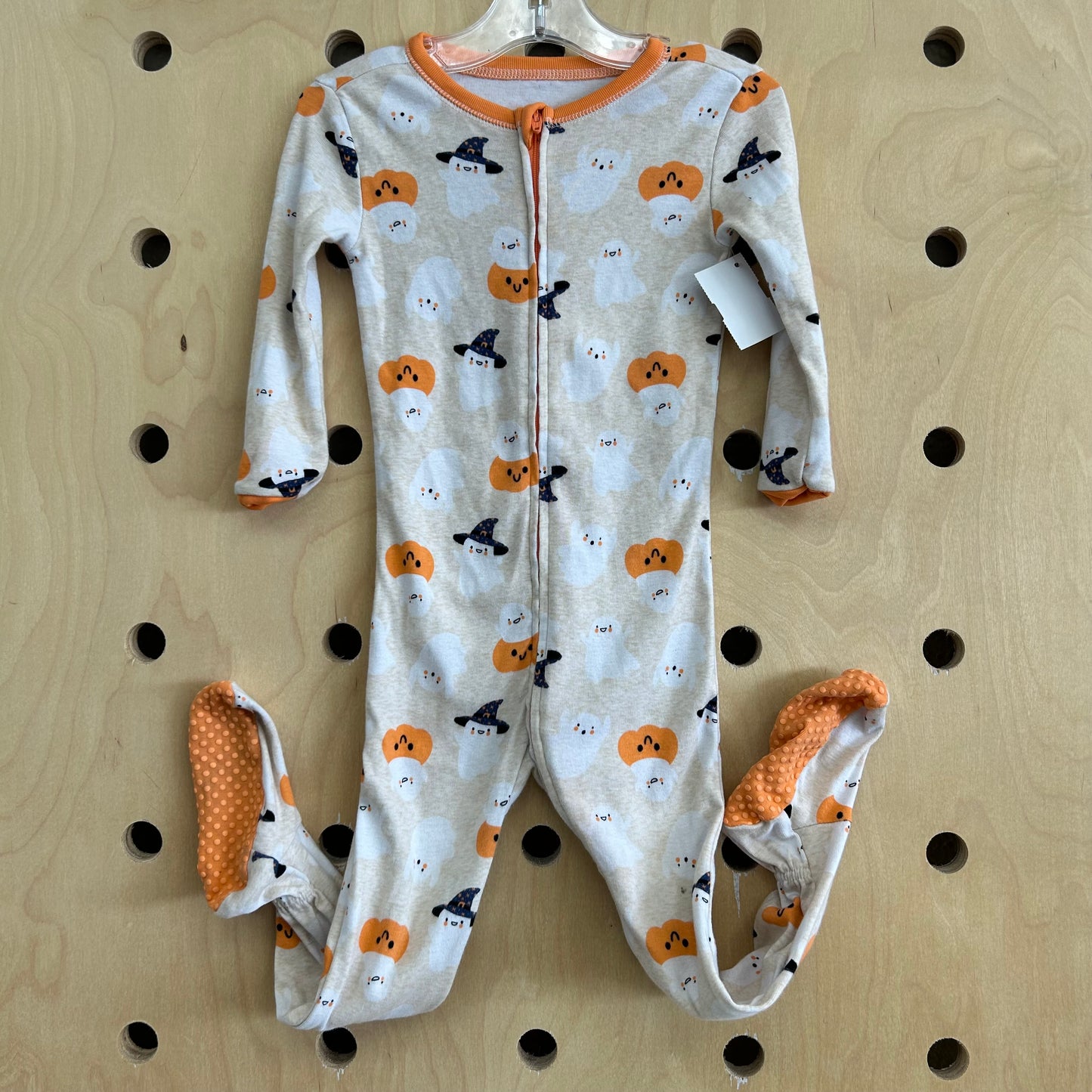 Orange + Tan Halloween Footies