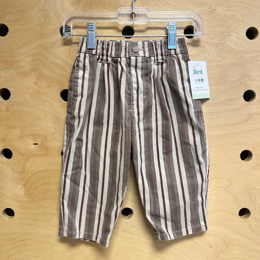 Plum/Cream Striped Pants