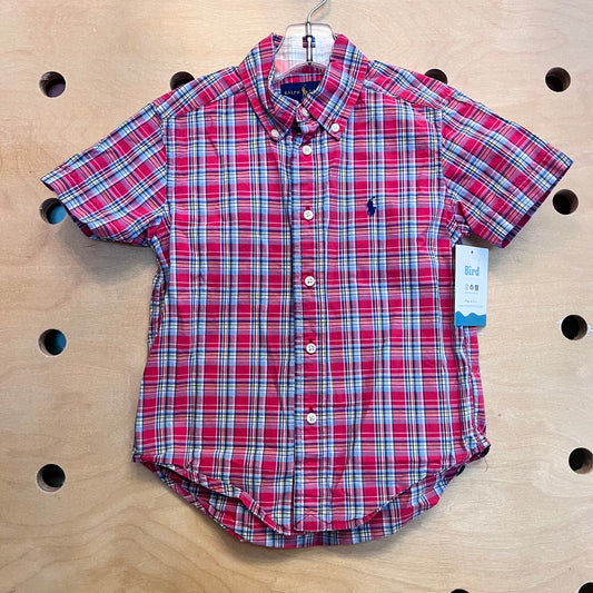 Red/Blue Plaid Button Up
