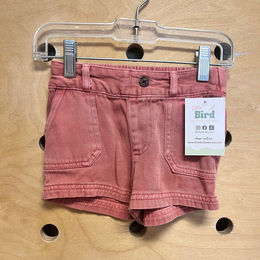 Rust Pull On Shorts