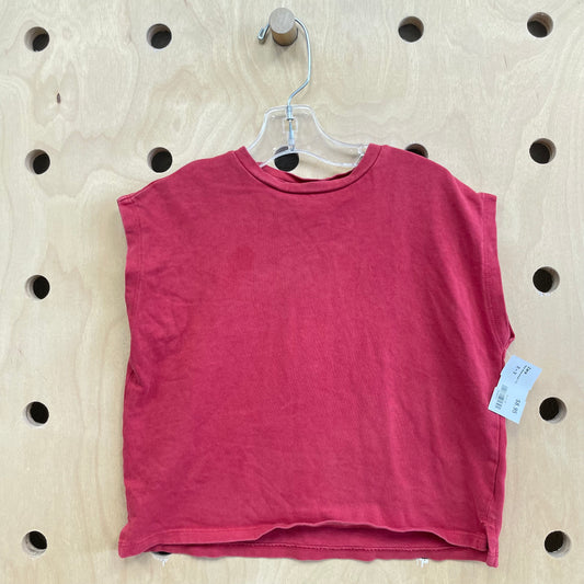 Red Sleeveless Tee