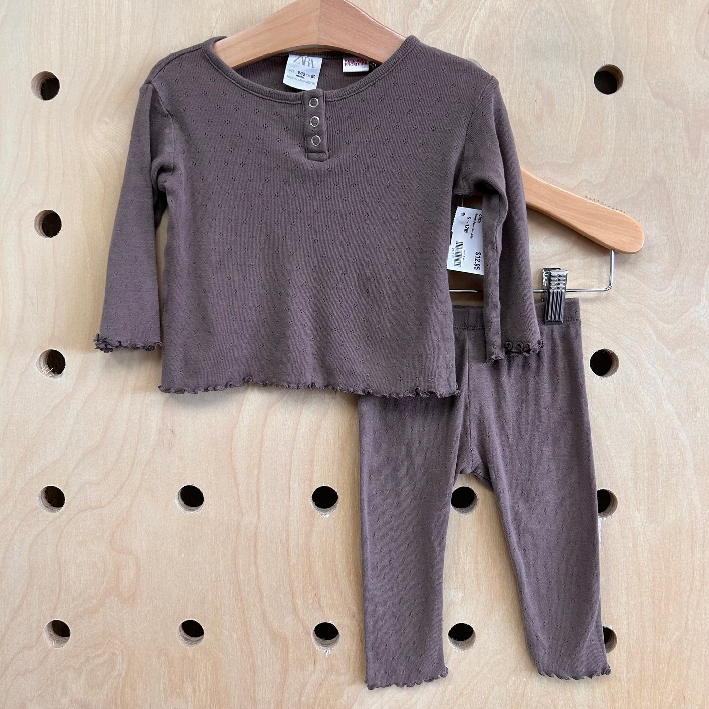 Brown Pointelle Outfit