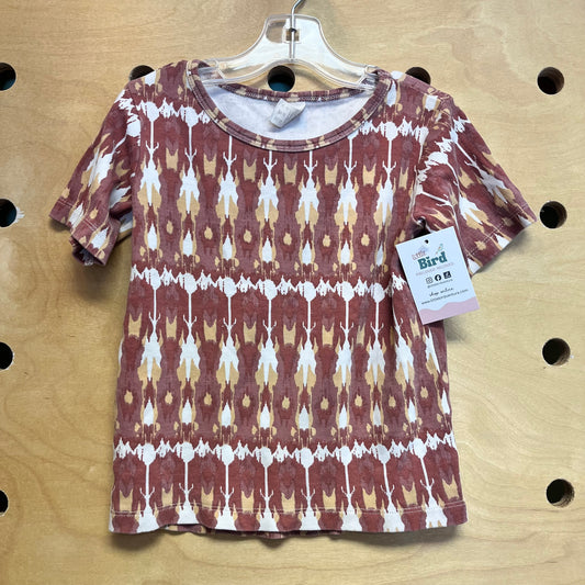 Organic Terracotta Patterned Tee