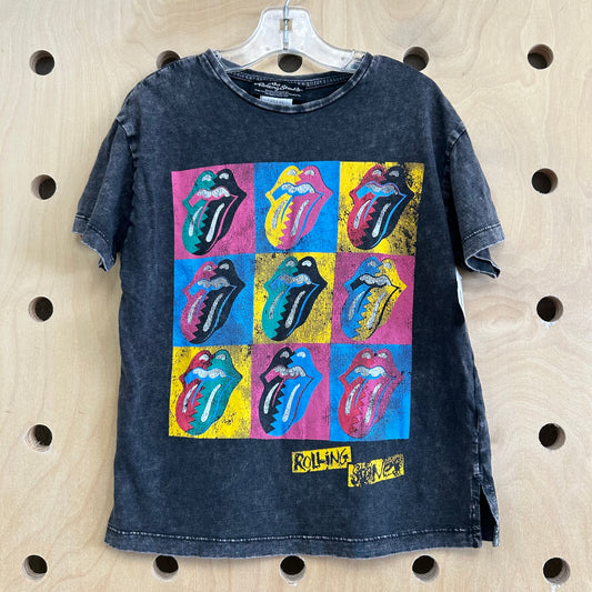 Black Acid Wash Band Tee