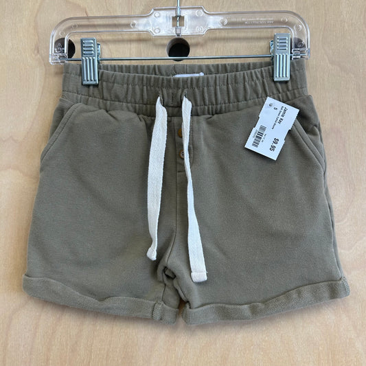 Soft Green Cuffed Shorts