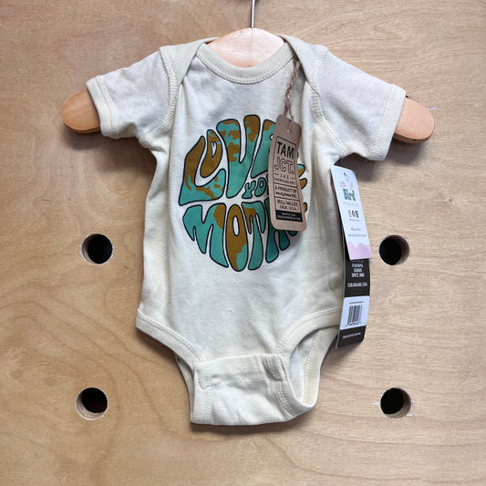 Cream 'Love Your Mother' Bodysuit NEW!