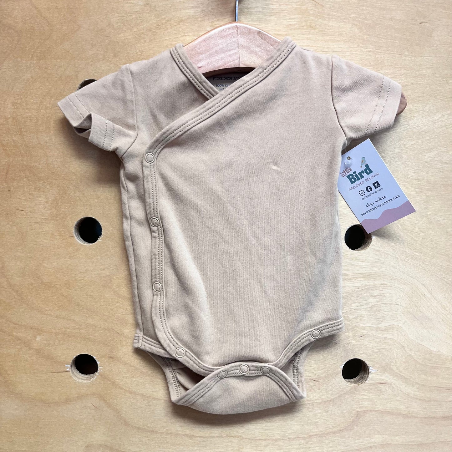 Organic Tan Wrap Bodysuit