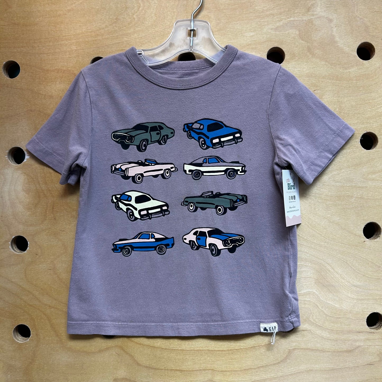 Organic Purple Classic Cars Tee