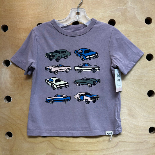 Organic Purple Classic Cars Tee