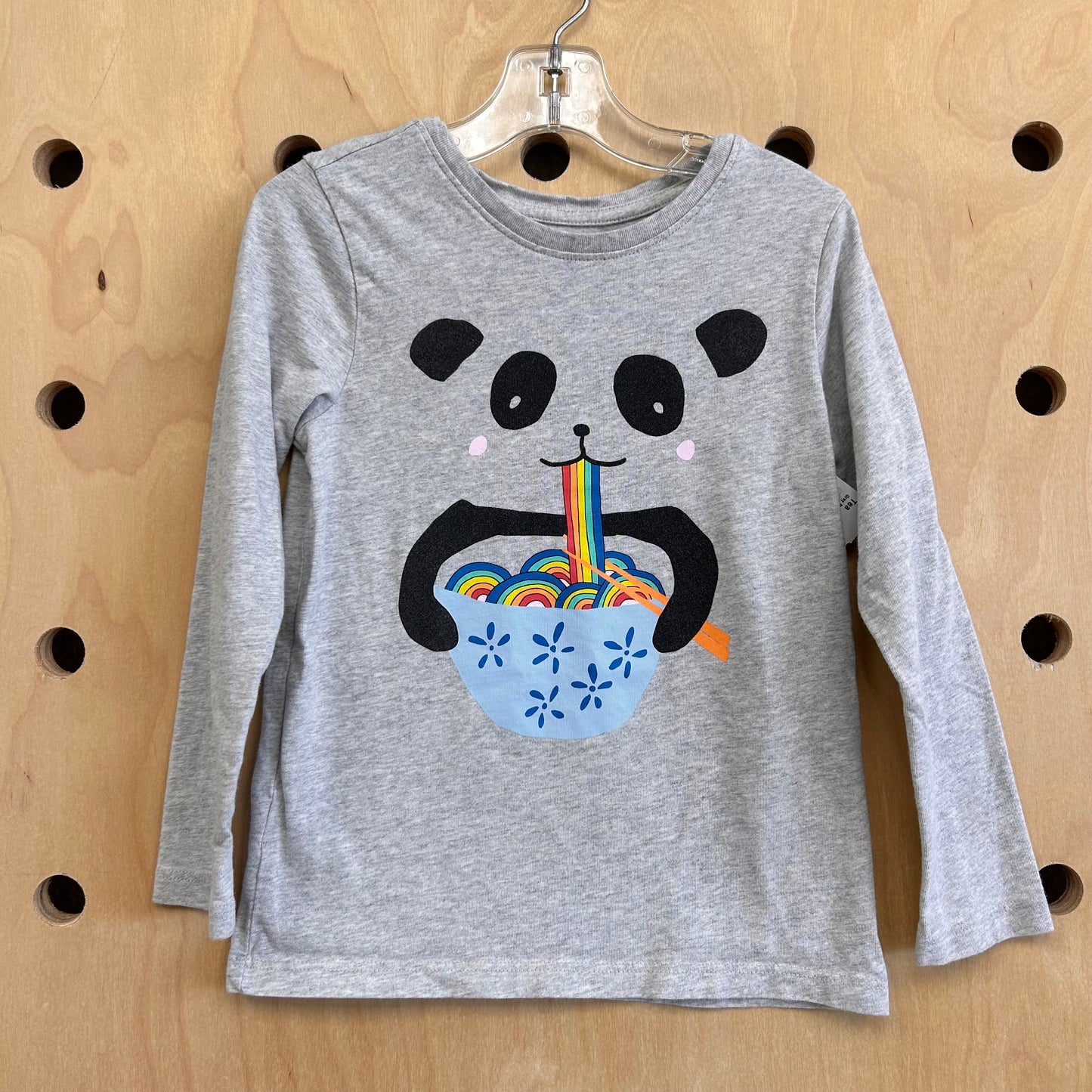 Grey Rainbow Ramen Panda Tee