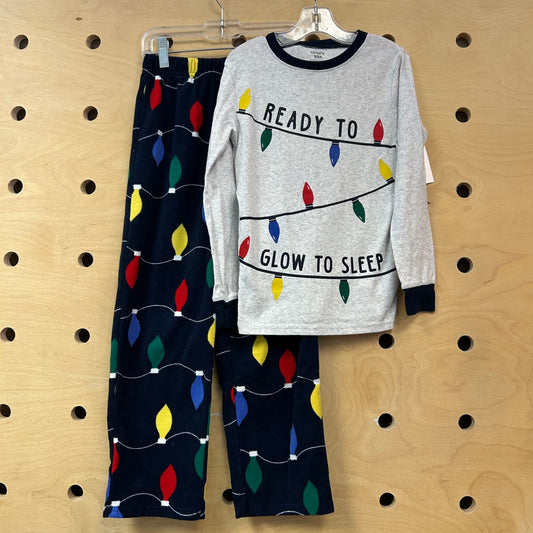 Christmas Lights Fleece Bottoms Pajamas