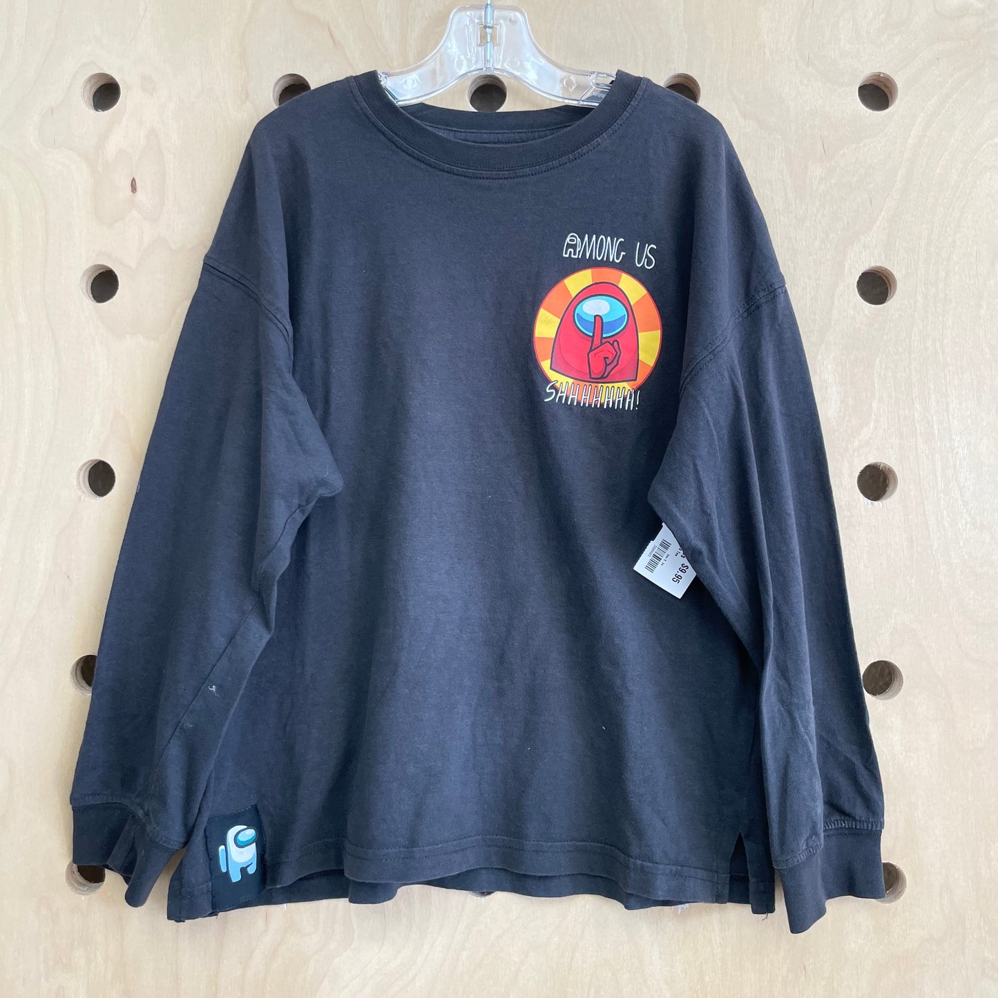 Black Among Us Shhhh LS Tee