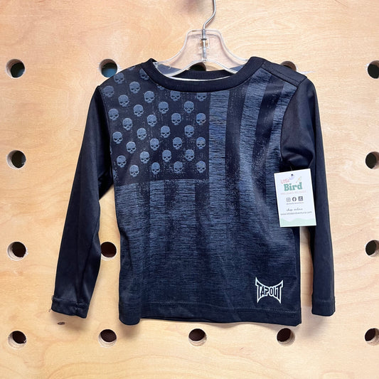 Black Skull Flag Athleitc Long Sleeve