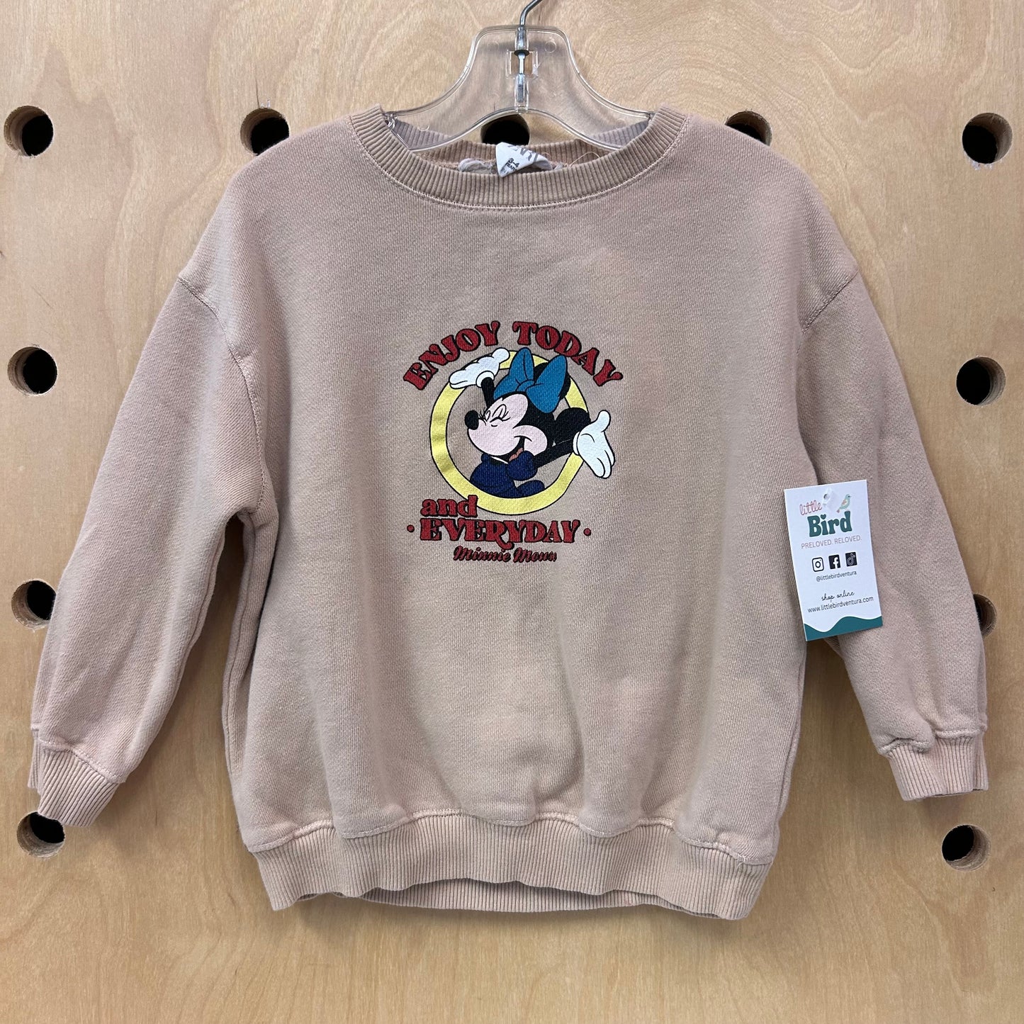 Tan Enjoy Today Minnie Pullover