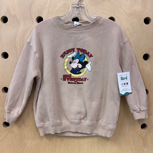 Tan Enjoy Today Minnie Pullover