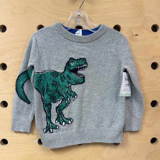 Grey T-Rex Sweater