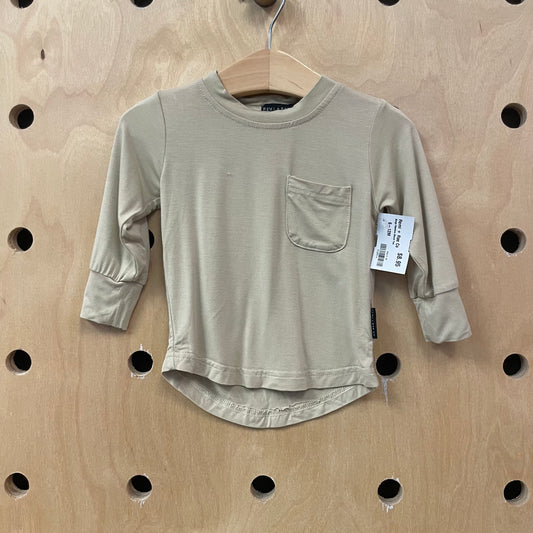 Beige Bamboo Blend Tee