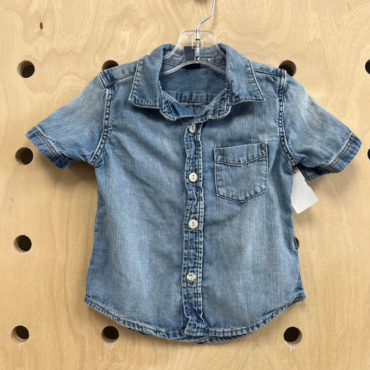 Denim SS Button Up